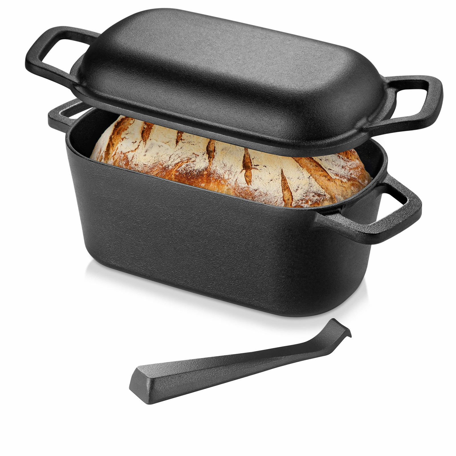 Dosa Pan Iron - Ekmek Pişirme İçin Dökme Demir Oval