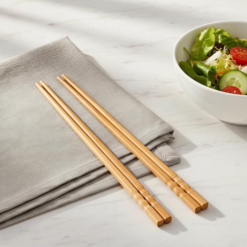 Yeni 1 Çift Doğal Bambu Çubukl - Home Cooking Asian incelemesi ve fiyatı