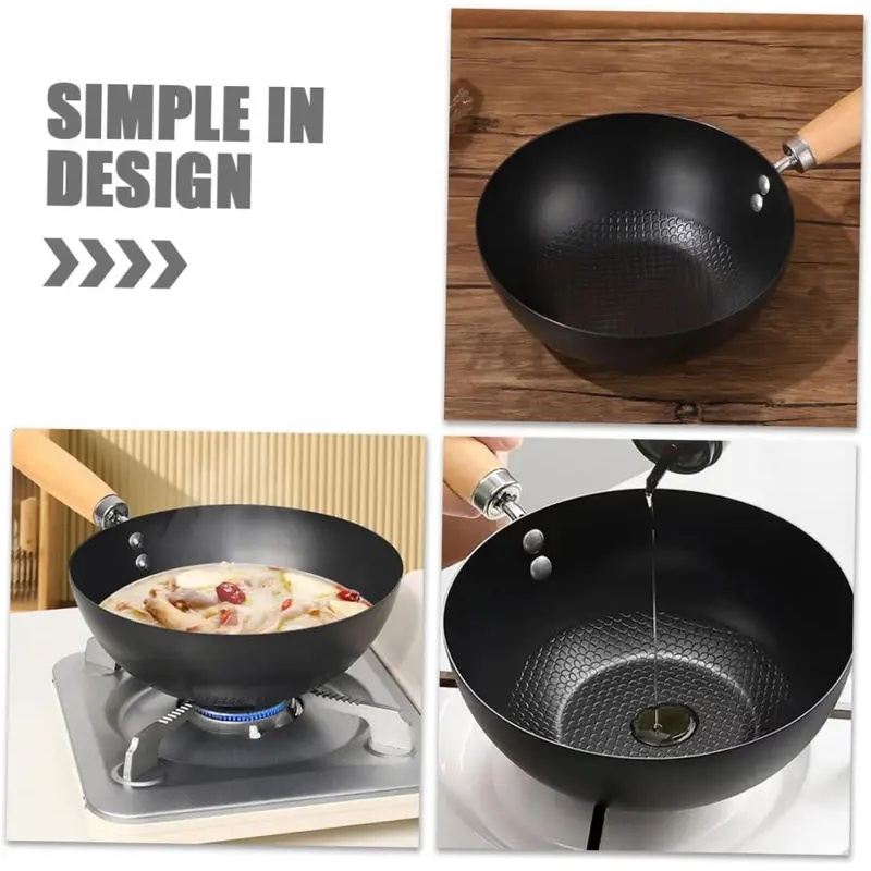 Kaplamasız Düz Tabanlı Wok Küç - Dosa Pan Iron incelemesi ve fiyatı