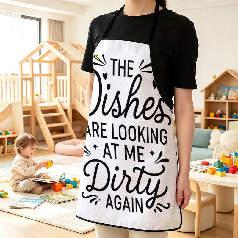 1PC【Önlük】2D Düz efekt, Eğlenc - Home Cooking On incelemesi ve fiyatı